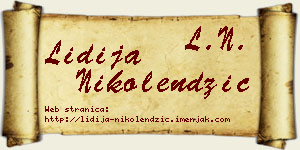 Lidija Nikolendžić vizit kartica